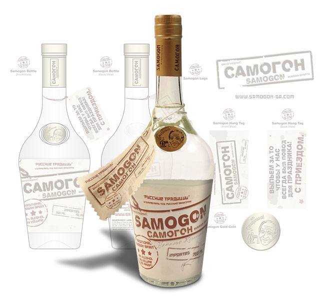 Red Crow Marketing - Samogon Bottle Label
