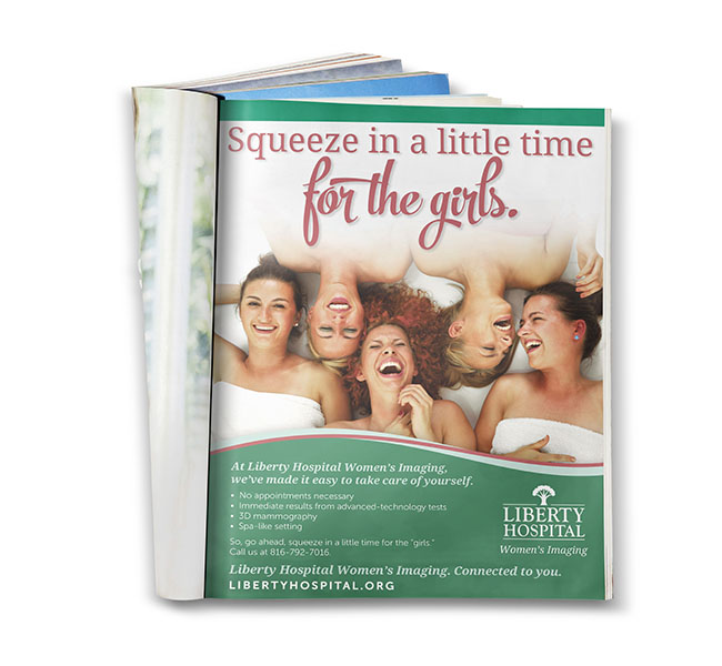 Red Crow Marketing - Graphic Design - Liberty Hospital Womens Imaging Print Ad