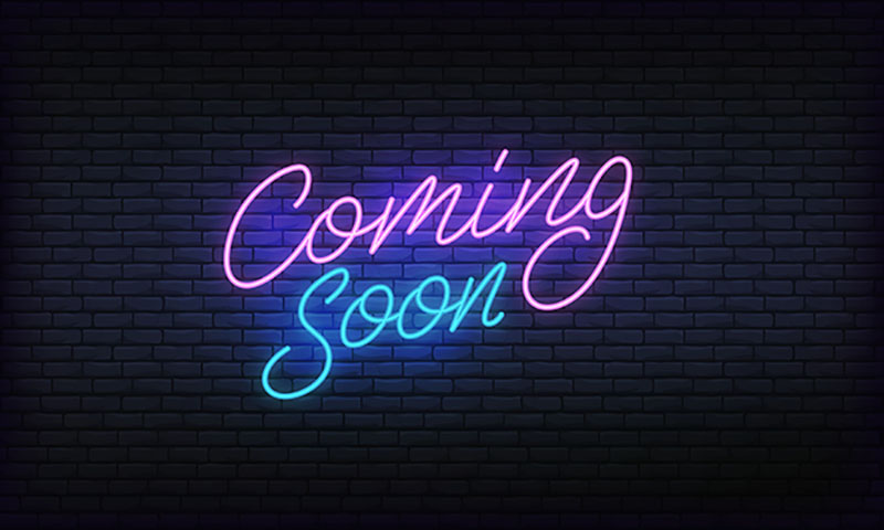 coming soon neon sign