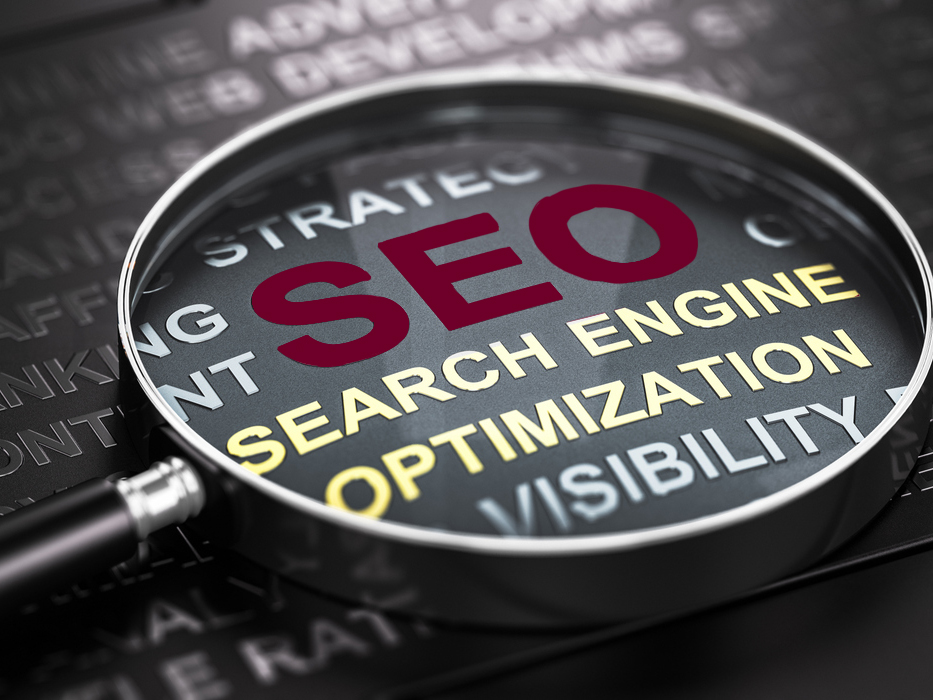 SEO Visibility demonstrated by magnifying glass
